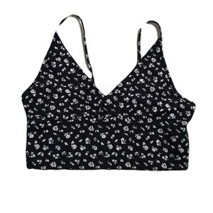SHEIN Monochrome Floral Top